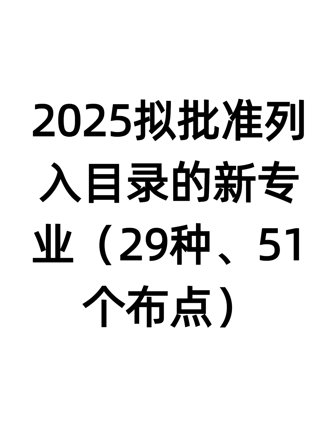 4月22日更新发布《普通高等学校本科专业目录
